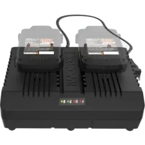 Positec WA3884 Worx 20v Power Share 1-hour Dual Port Quick Charger