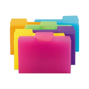 10505 | Smead Manufacturing Co. Assorted Top Tab Poly File