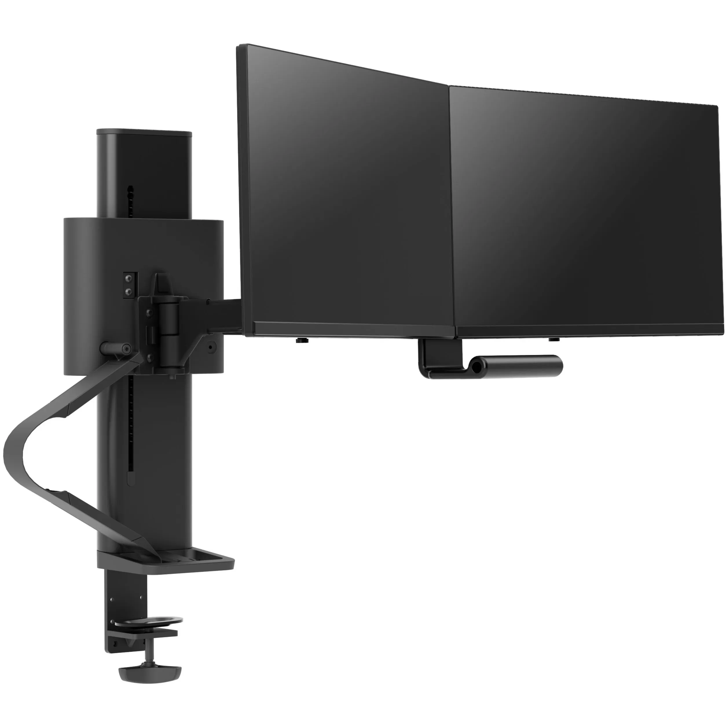 Ergotron 45-631-224 Trace Dual Monitor Mount - Adjustable Matte Black 