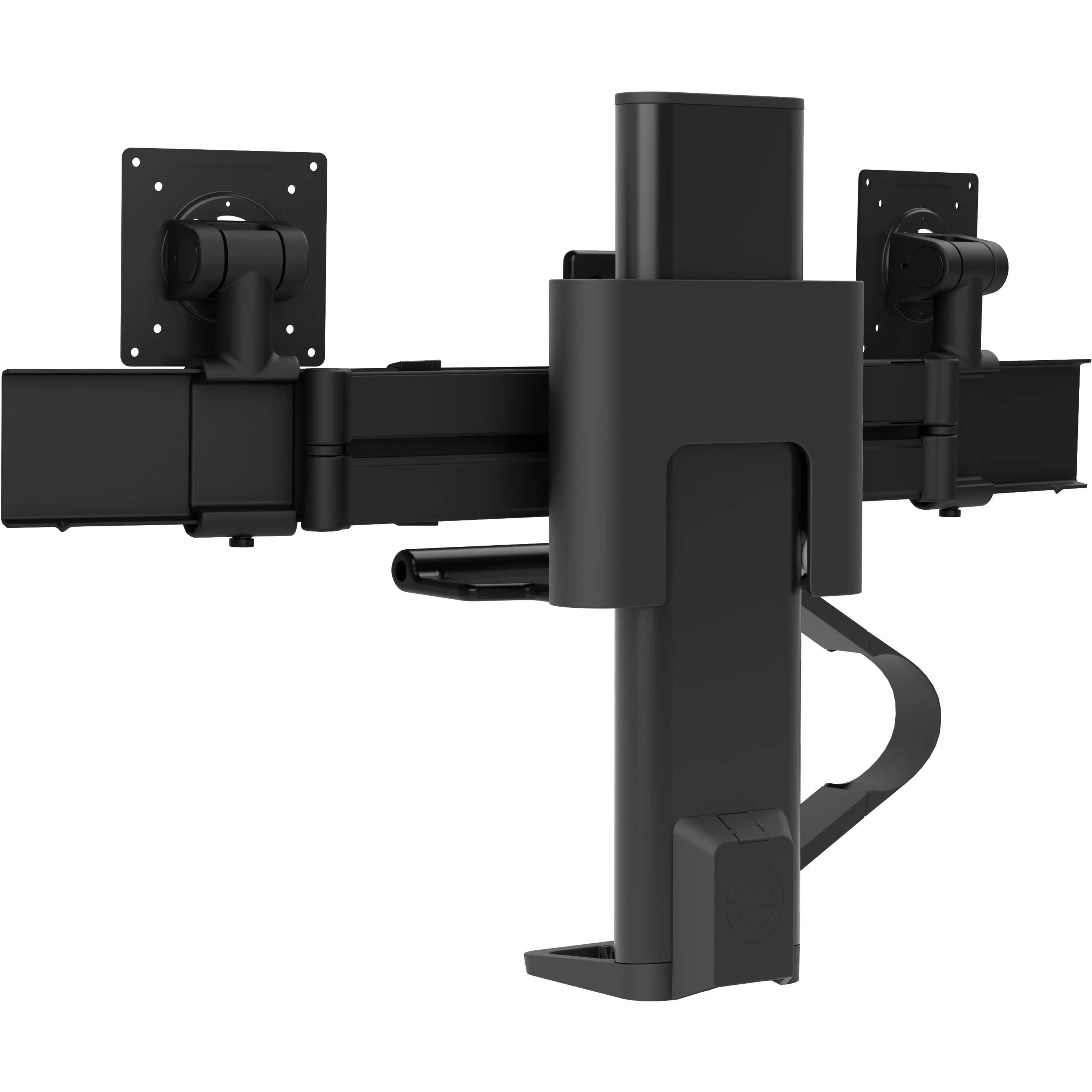 Ergotron 45-631-224 Trace Dual Monitor Mount - Adjustable Matte Black 