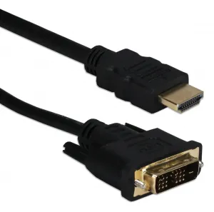 Qvs HDVIG-2MC Hdmi Male To Dvi Male Hdtv-flat Panel Digital Video Cabl