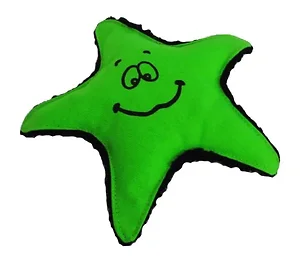 American Dog Large Neon Green Stanley Starfish Dog Toy