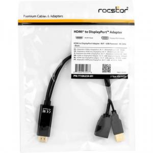 Rocstor Y10A234-B1 Hdmi To Displayport Adapter