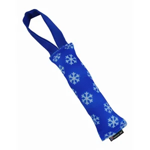 American Dog Snowflake Hose Dog Toy with Squeaker - 11 Inch