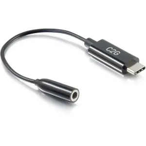 C2g 54426 Usb-c To 3.5mm Aux Adapter - 0.39 Ft Audio Cable