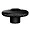 Edge Black Replacement Knob for Board Racks - Swivel Design