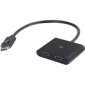 C2g 54293 4k Displayport To Dual Hdmi Monitor Splitter Mst Hub - Mf - 