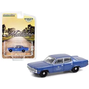 Greenlight OIC 30218 1972 Amc Matador Blue Metallic United States Mars