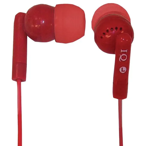 Iq IQ-106 RED Iq-106 Red Porockz Stereo Earphones (red)