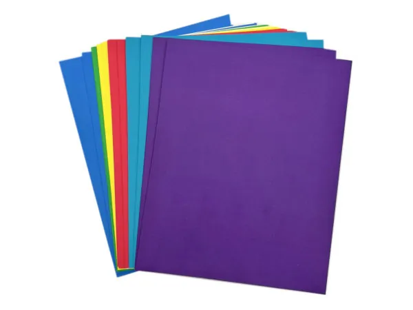 Bulk FB859 2 Pocket Paper Portfolio In Assorted Colors