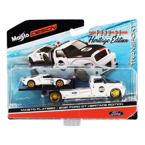 Maisto 15108-21A 2019 Ford Gt Heritage Edition Diecast Model With Flat