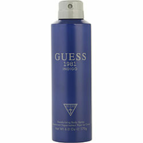 Guess 337654 1981 Indigo By  Deodorant Body Spray 6 Oz For Men