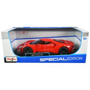 Maisto 31384bl-or 2017 Ford Gt 1 Red With White Stripes Heritage Speci