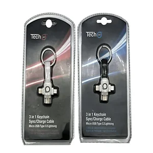 DA333 | Bulk Buys itech361 3-in-1 Keychain Sync & Charge