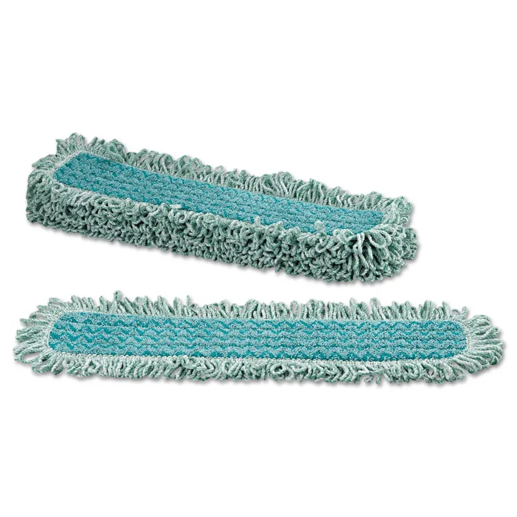 Rubbermaid RCP Q42600GR00 Commercial Hygen 24 Fringed Dust Mop Pad - 2