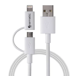 ELD320 | Ematic 3ft 2-in-1 Lightning & Micro USB Charge and