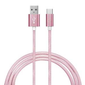 Ematic EUSBCPN Charge And Sync Usb-a To Usb-c Cable, 3 Feet (pink)