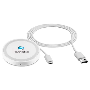 Ematic MWCH1500 Wireless Charging Pad - Fast Charging 1,