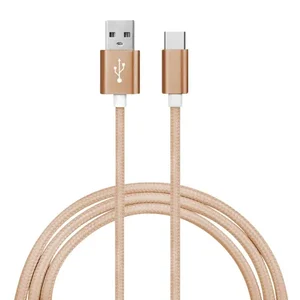 EUSBCGL | Ematic 3ft Nylon Braided USB-A to USB-C Cable
