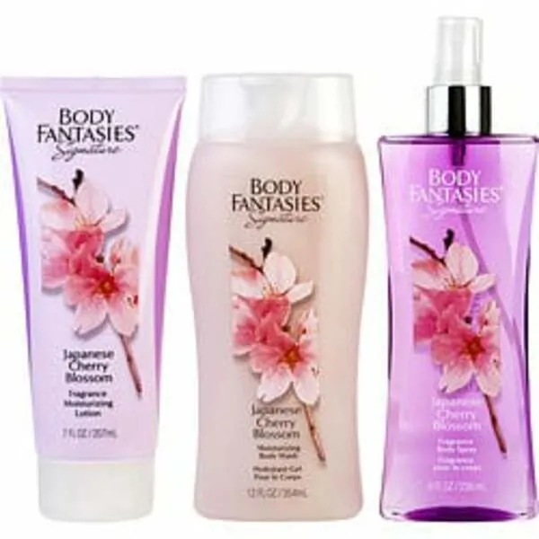 Body 282987 Japanese Cherry Blossom By  Body Spray 8 Oz  Body Lotion 7