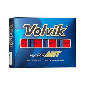 Volvik 9515 Vivid Xt Amt Golf Balls Matte Red 12pk