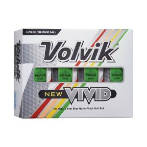 Volvik 9564 Vivid Matte Green Golf Balls - 12 Pack