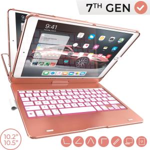 Keyquest KB201N-102RSE-W-B0 360degree Ipad10.2keyboardcase