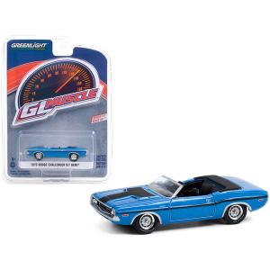 Greenlight 13290SET 1970 Dodge Challenger Rt Hemi Convertible B5 Blue 