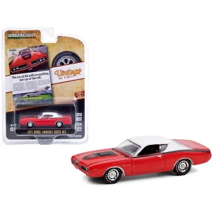 Greenlight 39060SET 1971 Dodge Charger Super Bee Red With Black Stripe