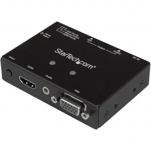 Startech VS221HD2VGA 2x1 Vga + Hdmi To Vga Converter Switch W Priority