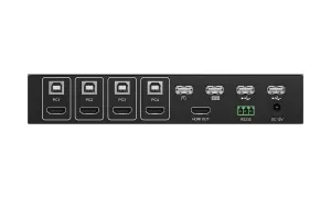 Bzb BG-MKVM41R 4x1 Full Hd Hdmiusb 2.0 Seamless Quad Kvm Multiviewer