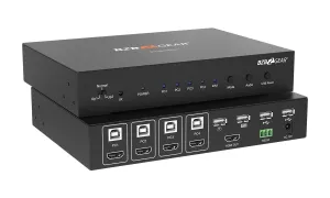 Bzb BG-MKVM41R 4x1 Full Hd Hdmiusb 2.0 Seamless Quad Kvm Multiviewer