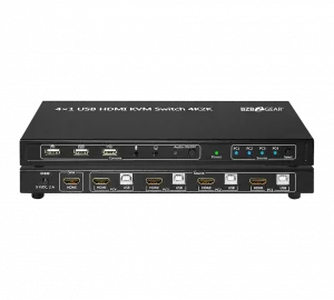 Bzb BG-KVMHU-4P 4-port Hdmi Usb Kvm Switch With Hotkey Control