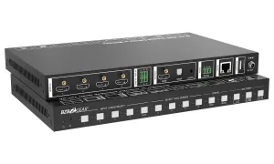 Bzb BG-UMV-HA41 4-port 4k Hdmi Switcher With Multiview And Audio Suppo