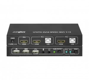 Bzb BG-KVMHU-2P 2 Ports Hdmi Usb Kvm Switcher