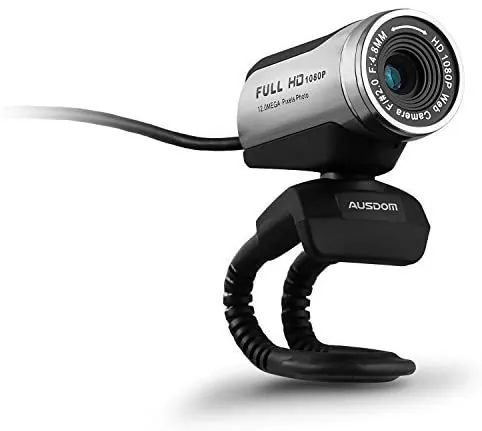 Ausdom AW615 Full Hd 1080p Wide Angle View Webcam With Anti-distortion