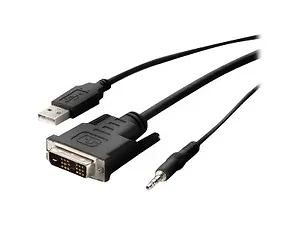 Belkin DVI to HDMI USB Audio Video Cable, 6 Feet, M/M