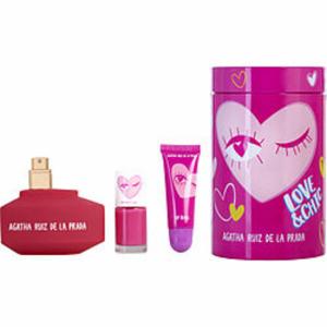 Agatha 380140 Love Love Love By  Edt Spray 2.7 Oz  Nail Polish  Lip Gl