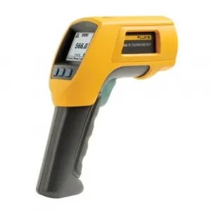 Fluke FLUKE-566 Digital Infrared Thermometer With Manual And Accessori