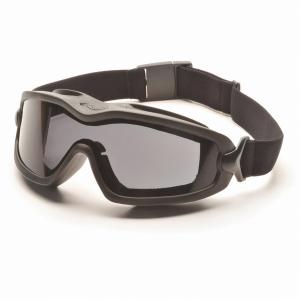 Pyramex GB6420SDT V2g-plus Goggles Black Strap Gray Dual Af Lens (pack