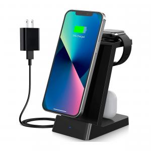 Trexonic TRX-UD21 3 In 1 Fast Charge Charging Station In Black