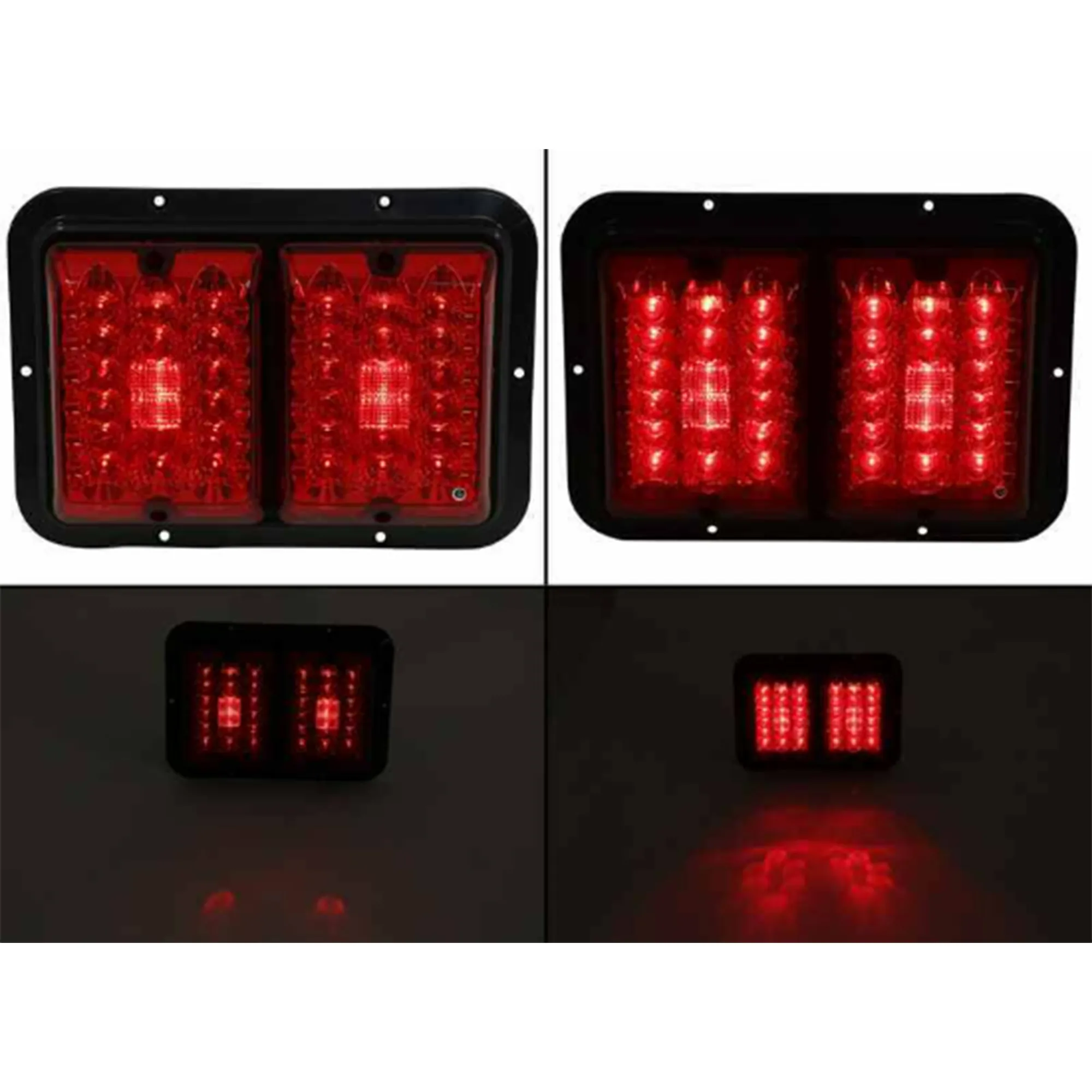 Bargman 4784610 84 Led Surface Mount Red Taillight With Black Base
