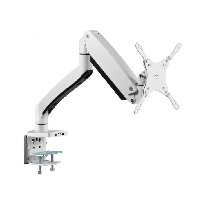 Siig CE-MT3H11-S1 Single Monitor Desk Mount With Heavy Duty Gas Spring