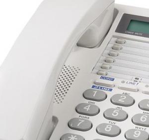 Panasonic KX-TS208W Standard Phone - White - 2 X Phone Line