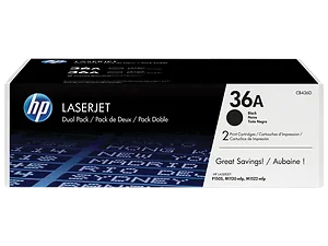 Hp CB436D 36A Dual Pack LaserJet Toner Cartridge for
