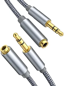 B07DQD3ZDX | Amazon 2 Pack 6.6ft Nylon Braided Headphone