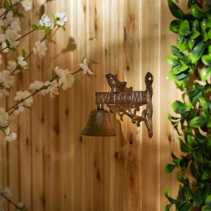 Accent 4506698 Welcome Sign Bird Cast Iron Door Bell