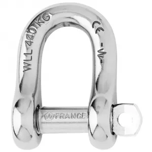 Wichard 01405 Wichard 10mm Captive Pin D Shackle - Stainless Steel