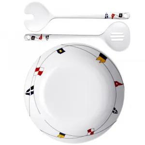 Marine 12008 Melamine Salad Bowl Amp; Servers - Regata