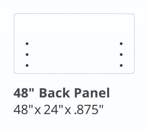 Luxor RCLM4824DS Reclaim 48â€w X 24â€h Desktop Privacy Panel